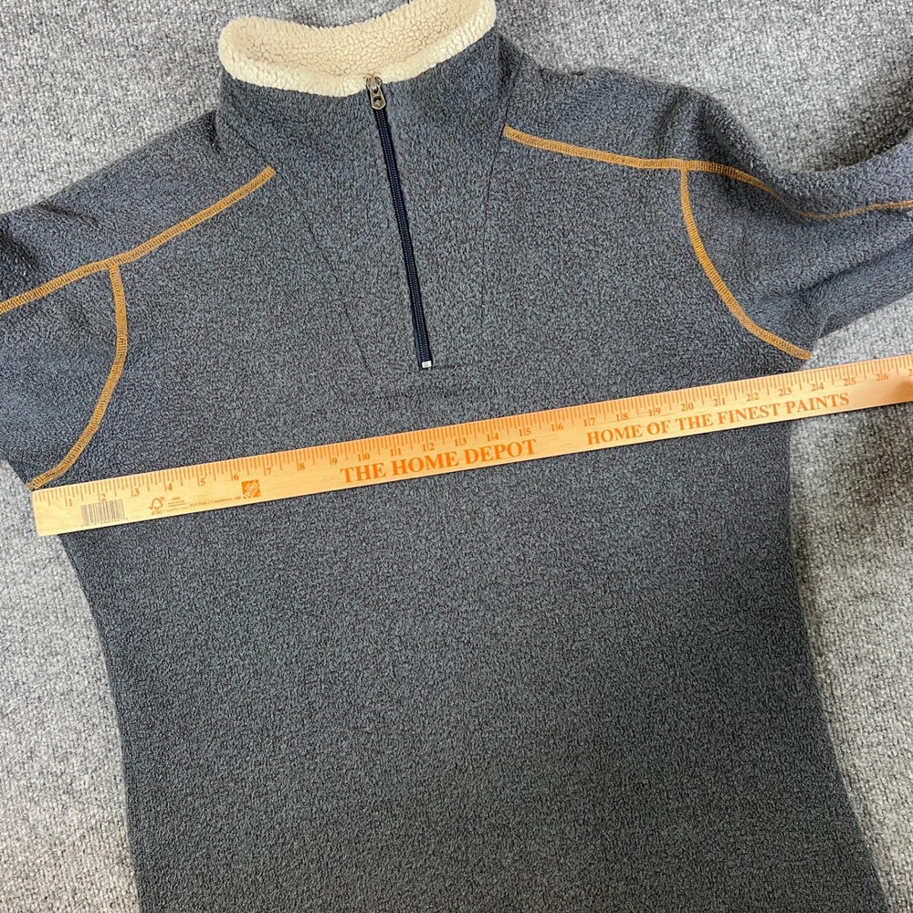 Kuhl Europa 1/4 Zip Sweater Mens M Blue Alpaca Fleece Hiking Outdoors - Picture 8 of 11